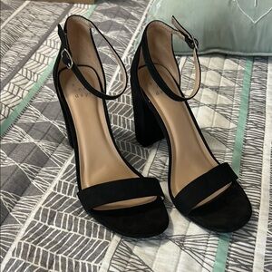 A New Day Black Heels Elegant Stiletto Sandals